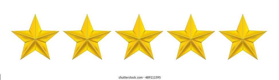 Zero to five star review or rating