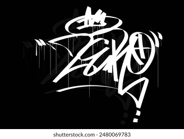 ZERO graffiti tag style design