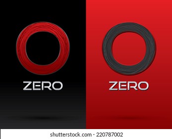 Zero  graphic logo,icon,symbol, Vector