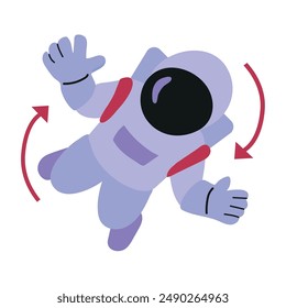 Zero gravity icon clipart avatar logtotype isolated vector illustration