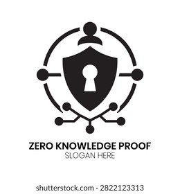 Zero Knowledge Proof logo highlights a central secure vault lock connected through a decentralized digital network, representing maximum data privacy, encryption, and cryptographic trust. This sophisticated corporate identity is ideal for blockchain developers, zero-knowledge protocol researchers, cybersecurity enterprises, data privacy advocates, or decentralized cloud computing providers needing a secure image.