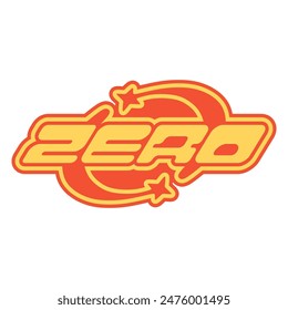 Zero Logo Erste Typografie V109 Patch Streetwear, Urban, Luxus, modernes Design Patch Kommerzielle Nutzung