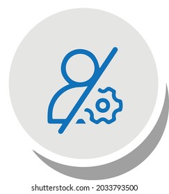 Zero Management Icon Vector Design