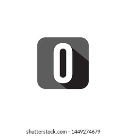 zero number icon symbol vector