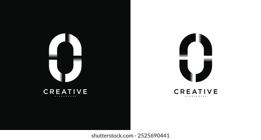 Zero number logo design template, modern concept. Premium Vector