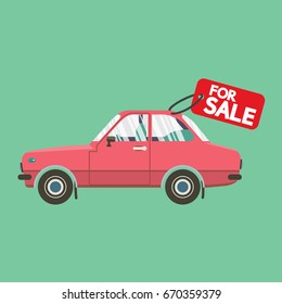 Zero Percent Car Loan Vector Illustration