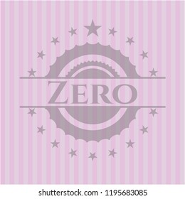 Zero pink emblem. Vintage.