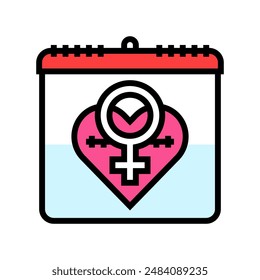 zero tolerance for female genital mutilation color icon vector. zero tolerance for female genital mutilation sign. isolated symbol illustration