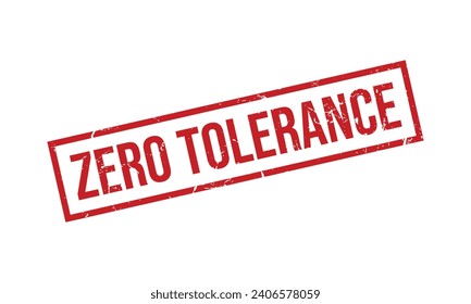 Zero Tolerance Rubber Stamp Seal Vector