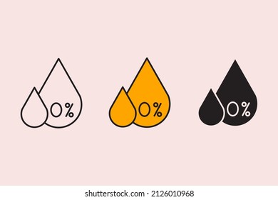 zero trans fat icons symbol vector elements for infographic web