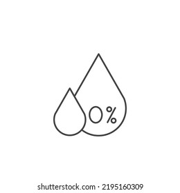 Zero Transfat icons  symbol vector elements for infographic web