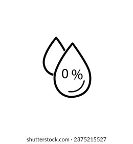 Zero Transfat icons symbol vector elements for infographic web