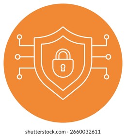 Zero Trust Architecture Icon, Zero Trust Architecture: Asegurar el acceso en un mundo sin confianza, más allá de los perímetros: Abrazando la confianza cero para la ciberseguridad moderna, Vector