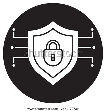 Zero Trust Architecture Icon, Zero Trust Architecture: Securing Access in a Trustless World, Beyond Perimeters: Embracing Zero Trust for Modern Cybersecurity, vector