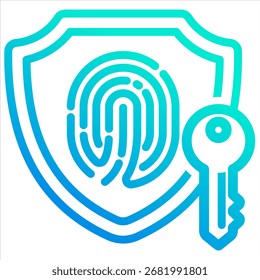 Zero Trust Security Icon Element For Design