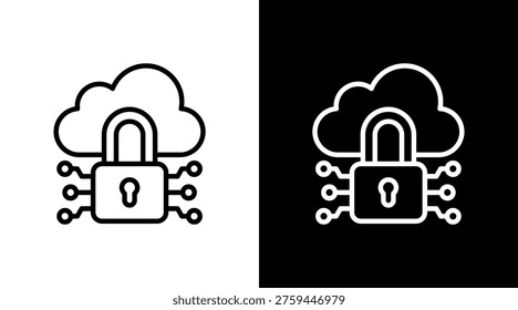 Zero Trust Security White Icon Set Design