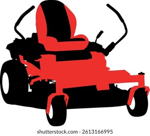 Zero Turn Lawn Mower Digital EPS Vector graphics File