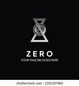 Zero vector logo vintage letter design.