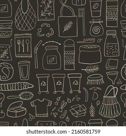 Cero desperdicio. Arte conceptual. Dibujo manual para tu diseño