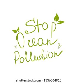 Zero Waste Concept. Hand drawn elements of zero waste life. Zero waste concept card. Good for posters, banners, web design, cards. Stop Ocean Pollution. Vector illustration.