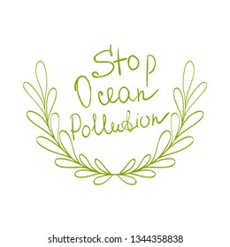 Zero Waste Concept. Hand drawn elements of zero waste life. Zero waste concept card. Good for posters, banners, web design, cards. Stop ocean pollution. Vector illustration. 
