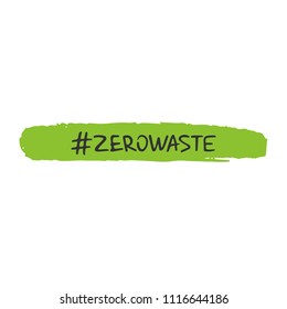 Zero waste concept. Recycle, reuse and reduce. Ecological lifestyle and sustainable developments. Vector object isolated on white background.
