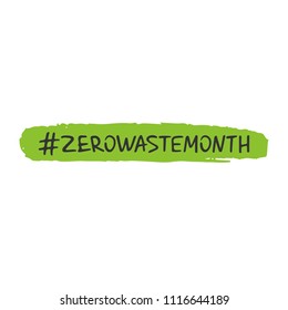 Zero waste concept. Recycle, reuse and reduce. Ecological lifestyle and sustainable developments. Vector object isolated on white background.