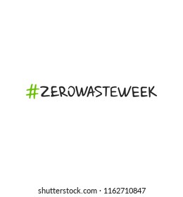 Zero waste concept. Recycle, reuse and reduce. Ecological lifestyle and sustainable developments. Vector object isolated on white background.