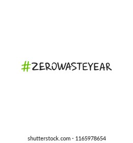 Zero waste concept. Recycle, reuse and reduce. Ecological lifestyle and sustainable developments. Vector object isolated on white background.