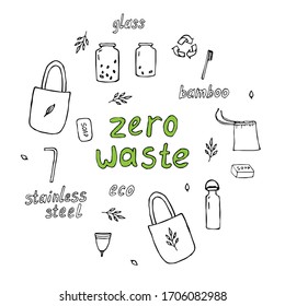 Zero waste concept. Vector illustration