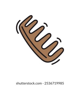 Zero Waste Doodle Illustration - Wooden Comb