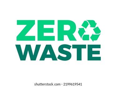 Zero Waste Ecological Flat Color Design Icon