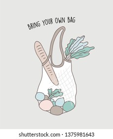 Zero Waste, environmental, go green concept design. Vector illustration