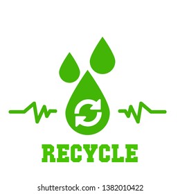 zero waste, green energy, or recycle logo icon or sign