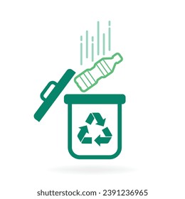 zero waste green trash bin icon concept - Powered by Shutterstock - Get 15% off with code: PIKWIZARD15