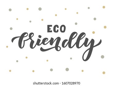 Zero waste hand drawn lettering. Template for, banner, poster, flyer, greeting card, web design, print design. Vector illustration.