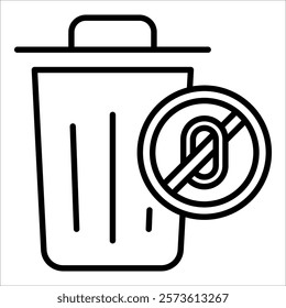 Zero Waste Icon Element For Design