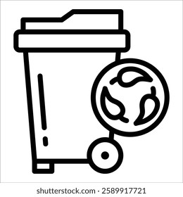 Zero Waste Icon Element For Design
