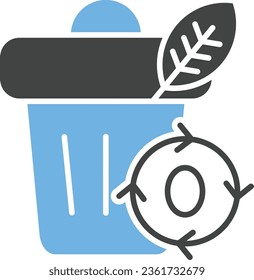 Zero Waste Icon image. Suitable for mobile application.