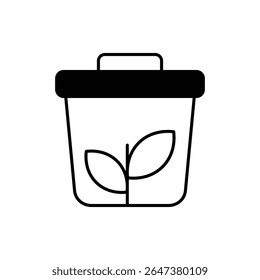 Zero Waste Icon vector stock illustration