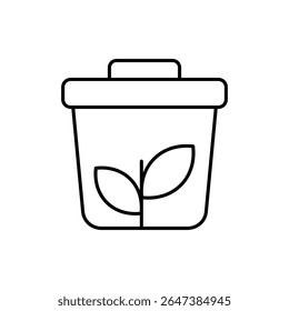 Zero Waste Icon vector stock illustration