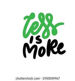 Zero waste lettering quotes set. Hand lettering illustration for your design
