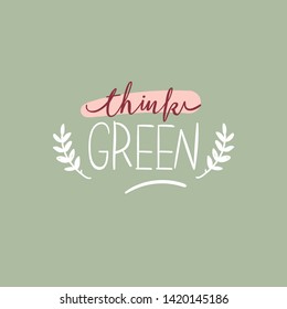 Zero waste life quote. Trendy hand drawn cute lettering in scandinavian simple style. Vector. Go green