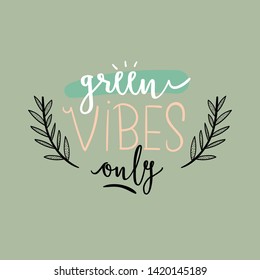 Zero waste life quote. Trendy hand drawn cute lettering in scandinavian simple style. Vector. Go green