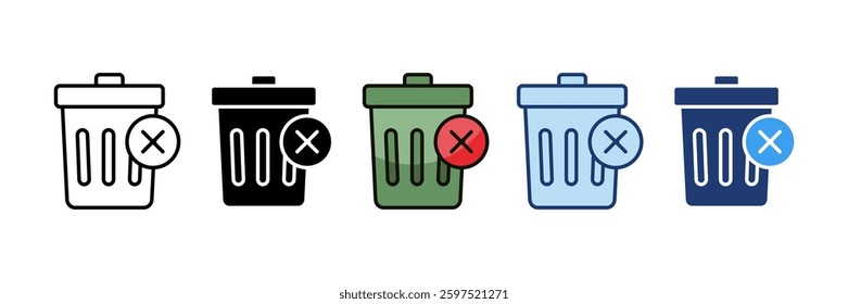 Zero Waste Living Icon Set Multiple Style Collection