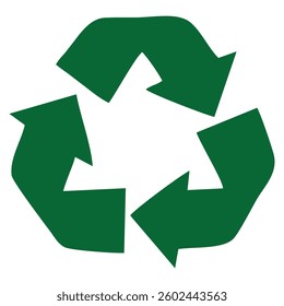 Zero waste logo template vector icon design. Recycle icon in green color isolated on white background