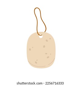 Zero waste organic sponge. Eco friendly products, natural material vector illustration