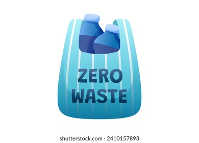 Zero Waste Plastic Bag Environmental Sticker