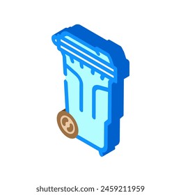 zero waste sorting isometric icon vector. zero waste sorting sign. isolated symbol illustration