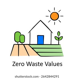 Zero Waste Values – Barn Representing Sustainable Living Practices